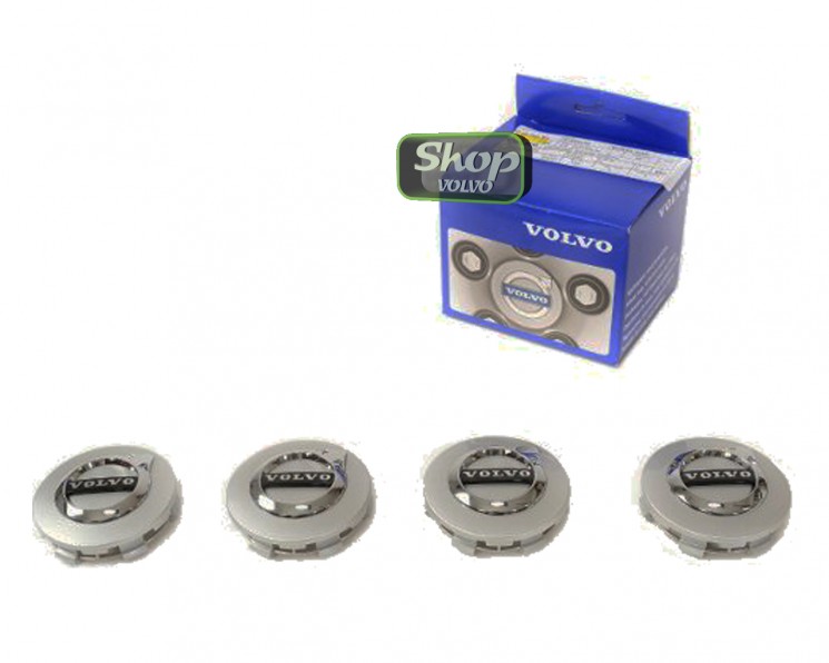 Колпаки литых дисков Silver, комплект 4шт VOLVO XC40, XC60 II, XC90 II \\ VOLVO Original 31454233