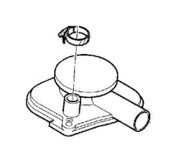 Крышка корпуса бачка вентиляции картера \\ VOLVO Original 8642424 