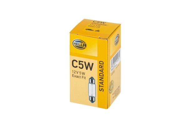 Лампа накаливания 12V C5W 12V 5W SV 8,58 \\ HELLA 8GM 002 092-121