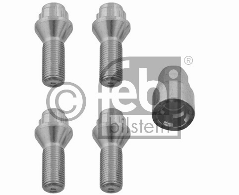 К-кт болтов с <секрет> \\ 4+1ключ \\ M14х1,50 29mm VOLVO S60 \\ Febi