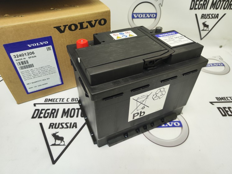 Аккумулятор 520А обратная полярность \\ 12V 60Ah 520A \\ VOLVO (Original) 32401206