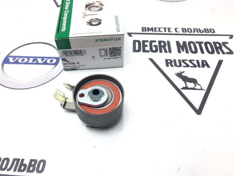 Ролик с натяжителем ремня ГРМ в сборе ​Volvo C70 II, S40 II, S60 II S80 II, V70 III, XC70, V70XC, XC60, XC90 \\ INA 531 0786 10