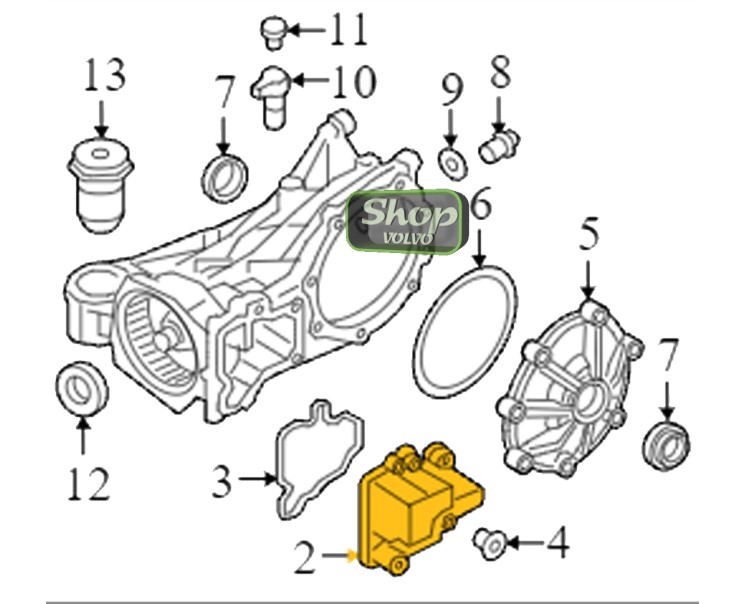 Дифференциальная крышка редуктора Вольво XC60 II, XC90 II \\ VOLVO Original 31367522