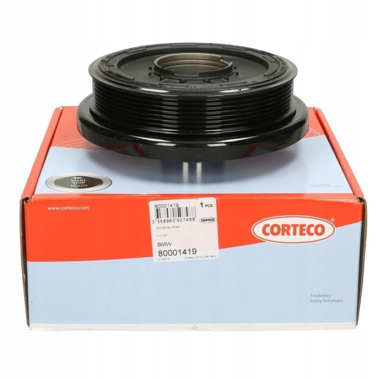 Шкив коленвала, виброгаситель BMW N57 X5 Е70 X6 E71 F07 F10 F01 F02 F03 \\ CORTECO 80001419