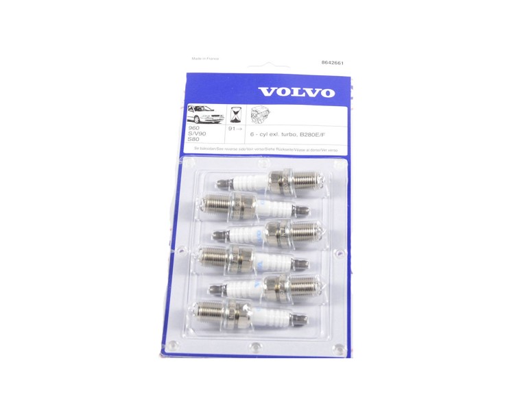 Комплект свечей зажигания 6 цилиндров VOLVO S80, ХС90 \\ VOLVO Original 8642661