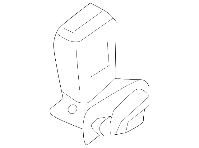 Задний замок для ремня безопасности Вольво S60 V60 (19-) \\ VOLVO Original 31462761