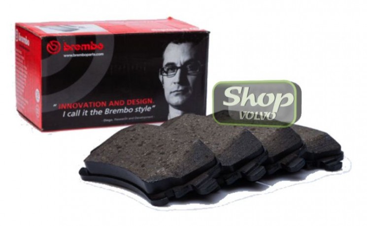 Тормозные колодки задние механический ручник VOLVO S80 II, XC70 \\ сплошной диск \\ Brembo P44017