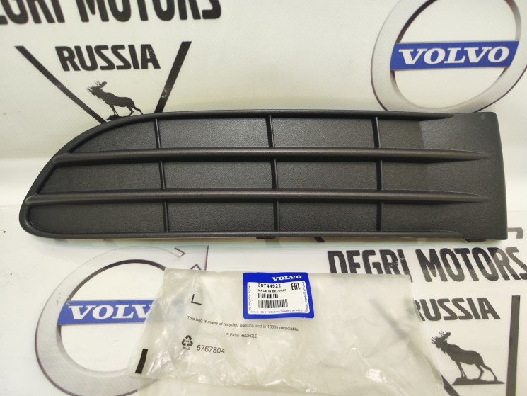 Накладка переднего бампера правая без противотуманнок VOLVO S40 II \\ VOLVO Original 30744922