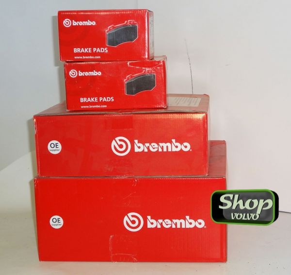 Комплект дисков и колодок БРЕМБО на 15" Вольво S60, S80, V70 II, XC70 \\ BREMBO Италия