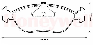 Тормозные колодки передние \\ VOLVO 440, 460 \\ ATE \\ JURID 571853J