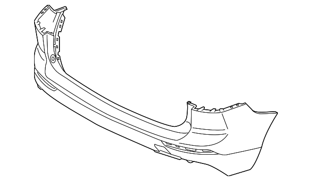 Бампер задний неокрашенный - Volvo XC60 \\ VOLVO Original 40002204