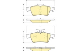 Тормозные колодки задние VOLVO S40 II,V50,С30 \\ 2004- \\ Girling \\ GDB1621