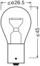 Лампа Osram ORIGINAL LINE (ОЕМ) P21W (21W 12V BA15s) 1шт. \\ OSRAM 7506