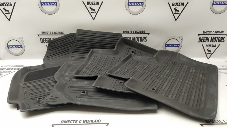 Коврики салонные резиновые "off black" \\ VOLVO Original 39807564
