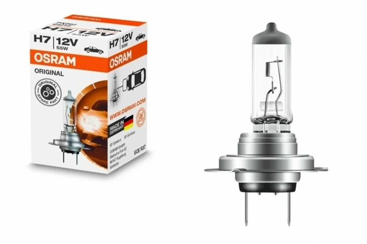 Лампа Osram ORIGINAL LINE (ОЕМ) H7 (55W 12V PX26d) 1шт. \\ Osram 64210