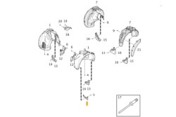 Воздушный дефлектор переднего левого колеса VOLVO XC60 II \\ VOLVO Original 32392706