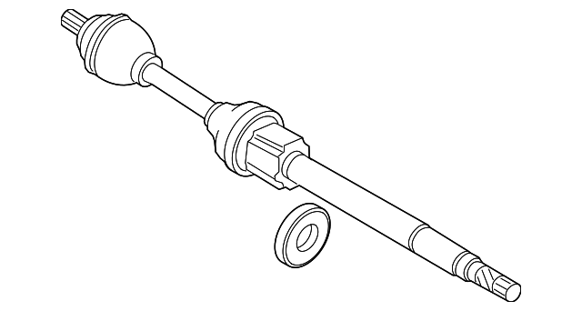 Приводной вал привода передний правый Volvo XC60 II XC90 II \\ VOLVO Original 36011808
