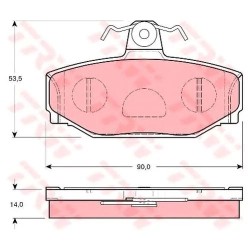 Тормозные колодки GDB1377 \\ TRW GDB1377