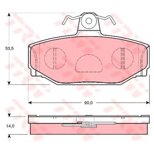 Тормозные колодки GDB1377 \\ TRW GDB1377