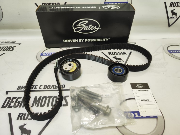 Ремень ГРМ комплект с роликами Вольво B4204T** \\ GATES K015699XS
