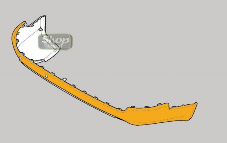 Нижняя часть заднего бампера без парктроников Вольво XC90 \\ VOLVO (Original) 30678964