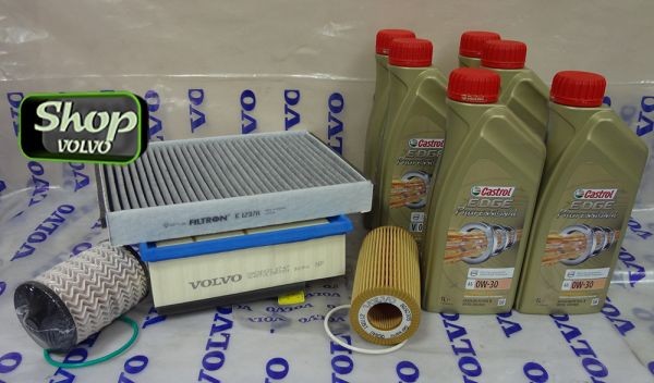 Комплект ТО на 20 000 км для Вольво ХС90 дизель D5 \\ Угольный фильтр FILTRON + масло \\ VOLVO (Original)