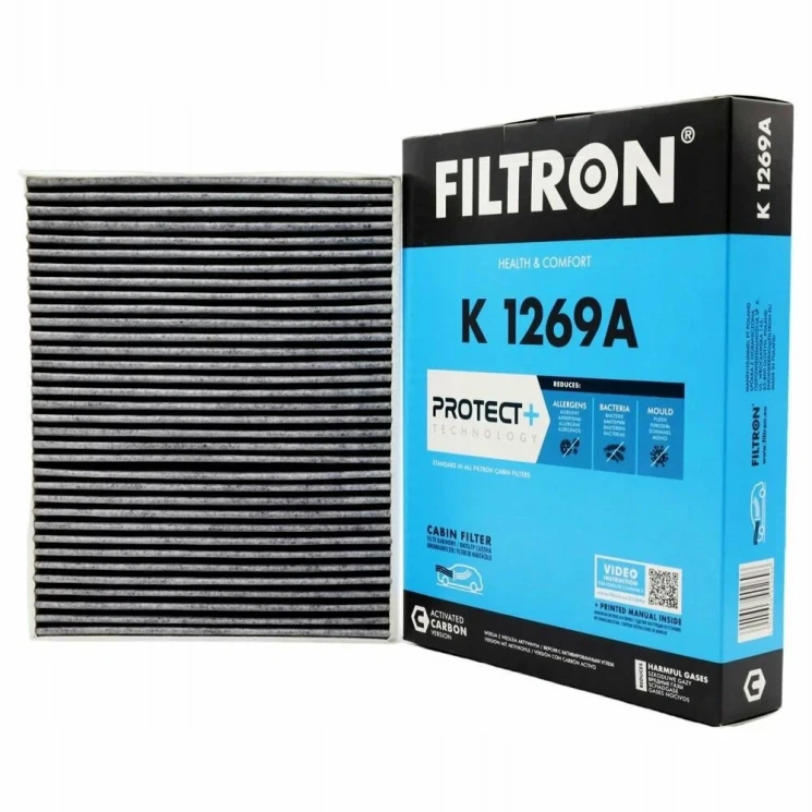 Фильтр салона угольный VAG Porsche Cayenne/VW Touareg 3.0D-4.8 10- \\ Filtron K 1269A