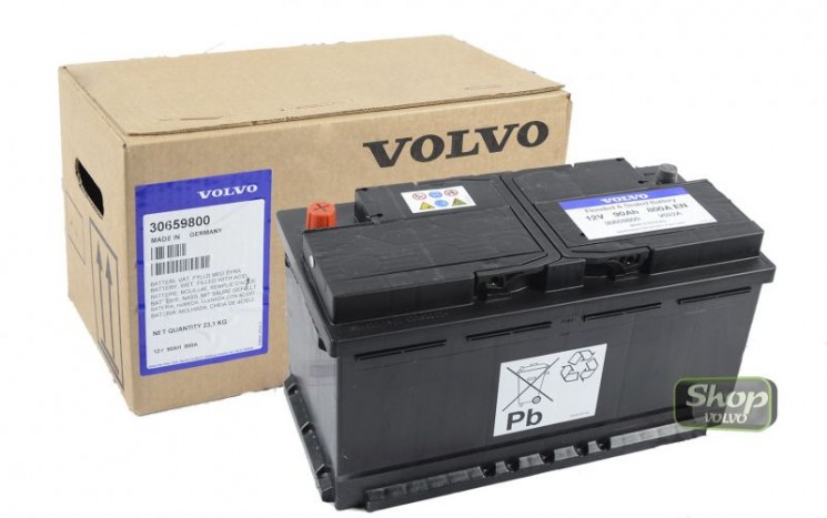 Аккумуляторная батарея 800A 90А/ч Вольво XC90 \\ VOLVO Original 30659800