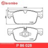 Колодки тормозные передние VOLVO S90 II, V90 II, XC60 II  \\ 17 дюймов \\ BREMBO P86028