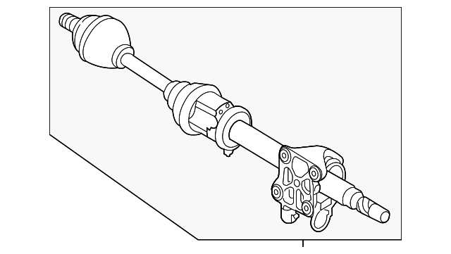 Осевой вал привода правый \\ VOLVO Original 36010214