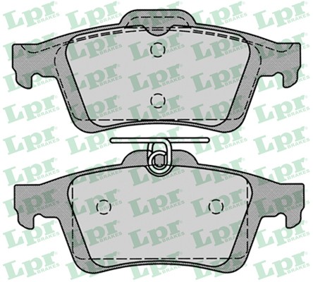 Тормозные колодки задние \\ VOLVO C30,S40 II,V50 \\ 2004- \\ LPR 05P1189
