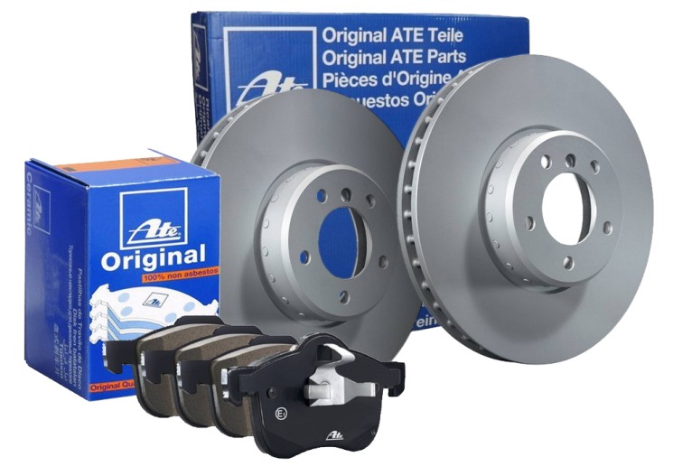 Передние тормозные диски и колодки Volvo XC90 16' \\ ATE 