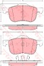 Тормозные колодки передние VOLVO S60, S80, V70 II, XC70 \\ TRW GDB1388