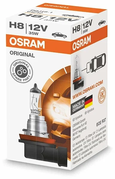 Лампа Osram ORIGINAL LINE (ОЕМ) H8 (35W 12V PGJ19-1) 1шт. \\ OSRAM 64212