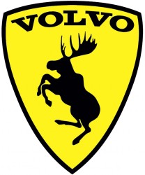 Наклейка "Лось" Volvo винил 88x107 мм. \\ SW-Parts Наклейка88x107