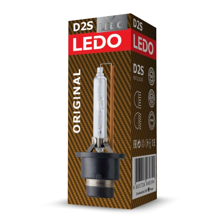 Лампа Xenon D2S 85V 35W стандарт \\ LEDO D2S