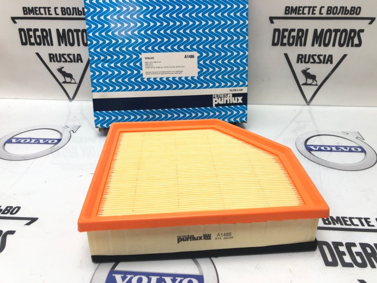 Фильтр воздушный VOLVO S80 II, V70 III, XC70 II, XC60, S60 II \\ B6324S B6304T2 \\ PURFLUX A1486