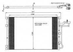 Радиатор кондиционера VOLVO S40 II, V50, C30 \\ c 2004 года \\ VOLVO (Original)