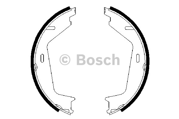 Тормозные колодки стояночного тормоза \\ VOLVO S60, V70, XC70, S80 \\ Bosch 0 986 487 623