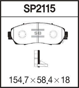 Тормозные колодки передние Haval F7x \\ SANGSIN SP2115