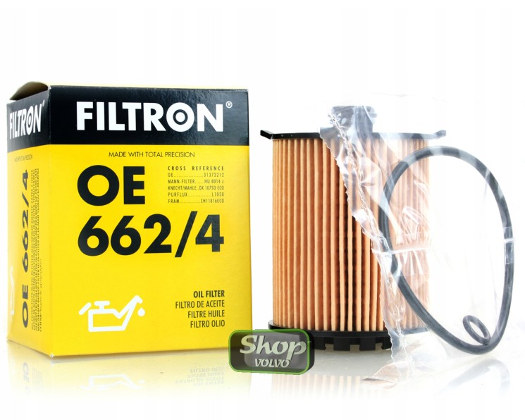 Фильтр масляный Вольво S60 III, S90 II, V90CC, XC60 II, XC90 II \\ B4202Tx, D4204Tx \\ FILTRON OE 662/4
