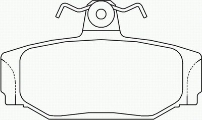 Колодки тормозные задние VOLVO 760,960  \\ многорычажная подвеска Multi-Link \\ Maff