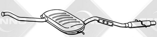 Глушитель выхлопных газов Вольво 850, S70, V70 \\ FENNO Финляндия