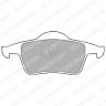 Задние тормозные колодки задние VOLVO S60, S80, V70, V70XC 16" \\ DELPHI LP1504