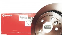 Тормозной диск задний вентилируемый электронный тормоз VOLVO XC60 XC70 II \\ Brembo