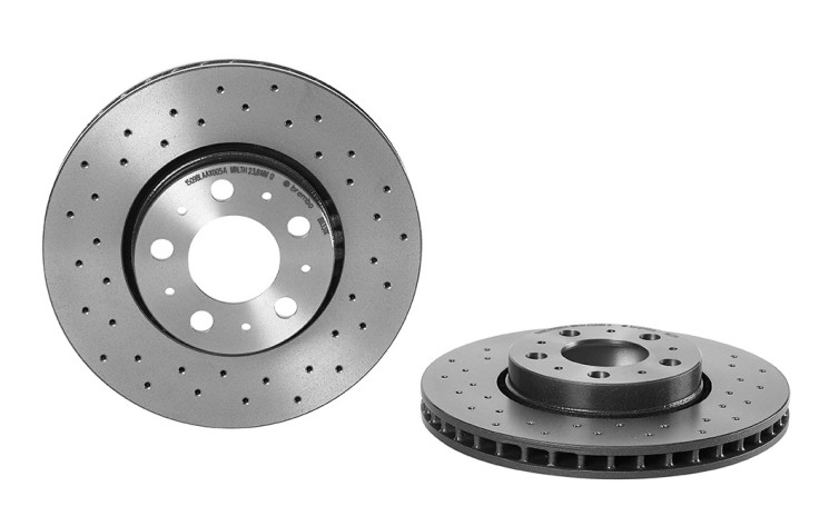 Диск тормозной передний Brembo Xtra перфорированный \\ 15 дюймов 286mm \\ BREMBO 09.8633.1X