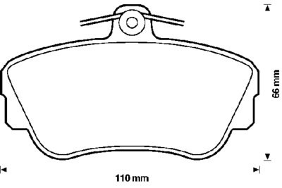 Тормозные колодки передние \\ VOLVO 440, 460 \\ 89-95 \\ TEXTAR
