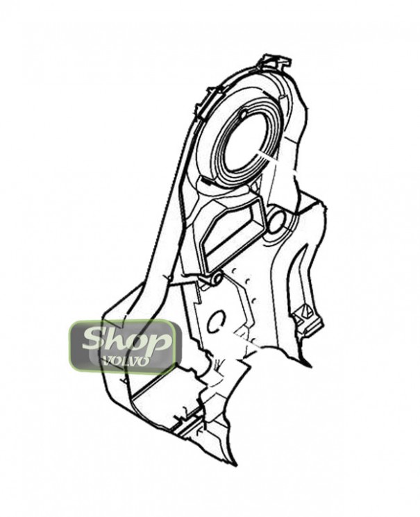 Кышка ремня ГРМ задняя VOLVO XC60, XC70 II \\ 5 цилиндров дизель \\ VOLVO Original 31316752