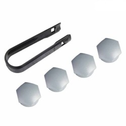 Набор защитных колпачков на секретки Silver VOLVO XC40, XC60 II, S90 II, XC90 II \\ VOLVO Original 31664349