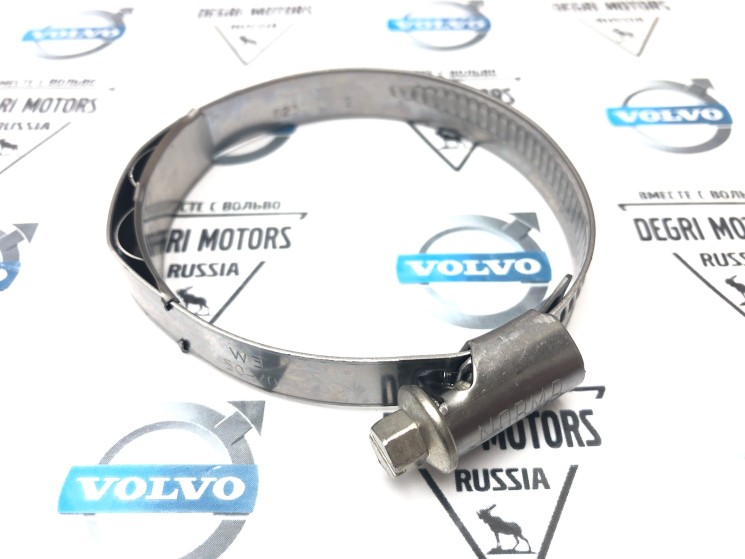 Хомут патрубка интеркулера VOLVO S60, S80, V70 II, XC70, ХС90 \\ 58-75 мм \\ VOLVO Original 987409